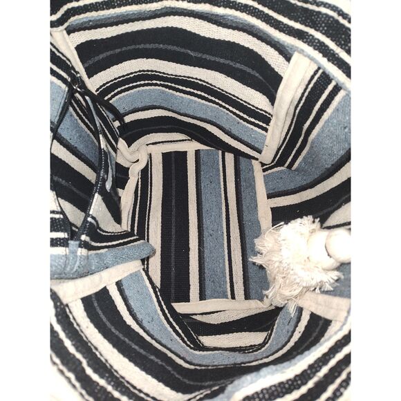 Lucky Brand Striped Canvas Tote Bag - Picture 6 of 9